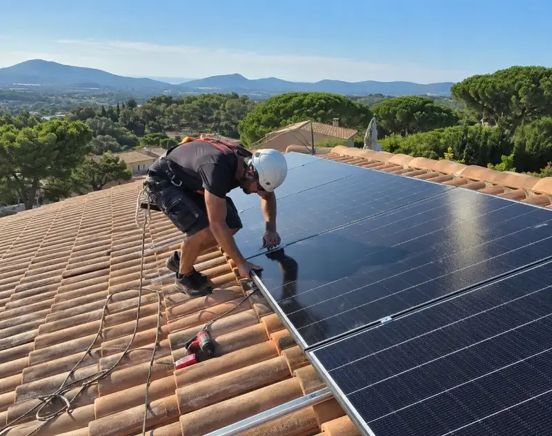 Installateur panneaux solaires Auberives-sur-Varèze — pose photovoltaïque sur toiture